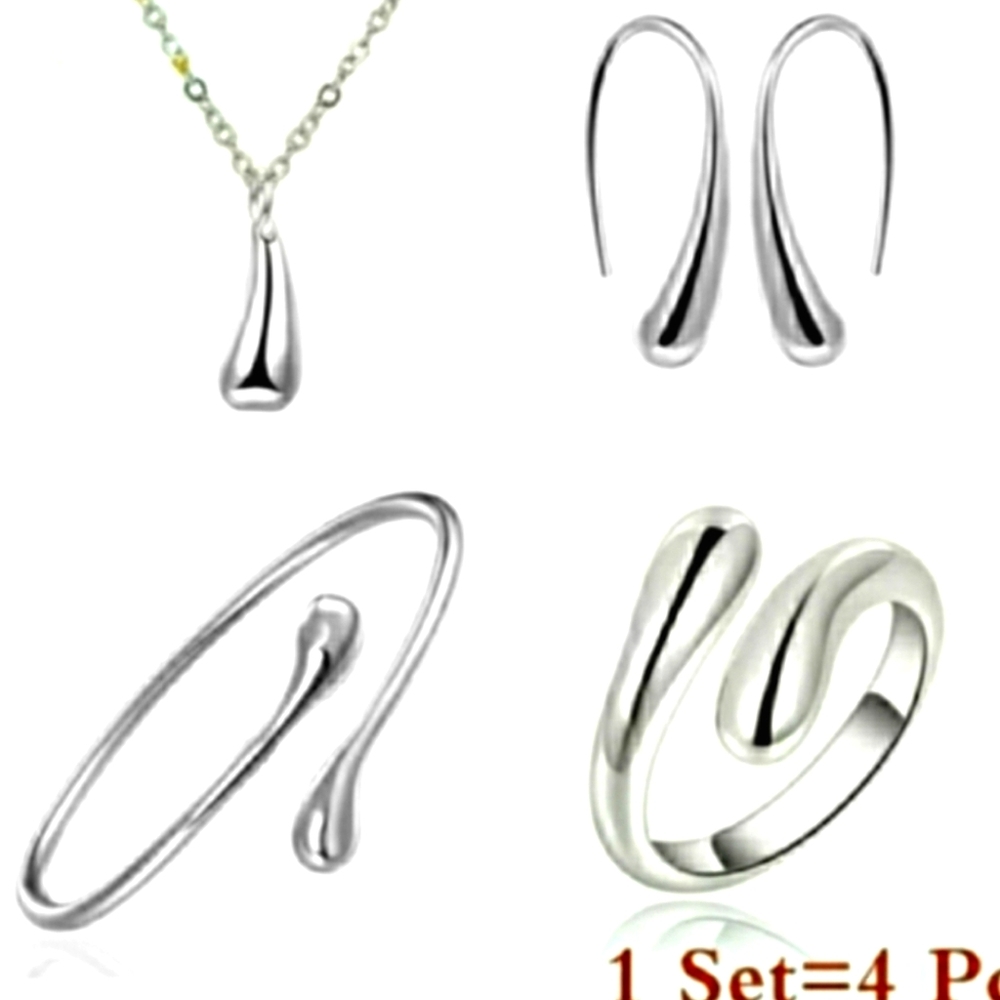 925 Sterling silver Tear Drop 5 piece set